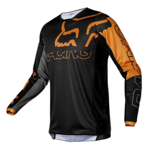 Jersey Fox 180 Skew Negro Naranja 1