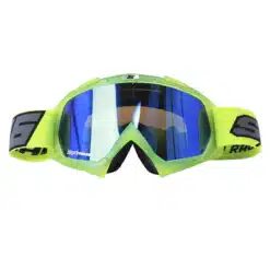 Lentes Cross Shaft 16 Amarillo Negro Visor Iridium Azul