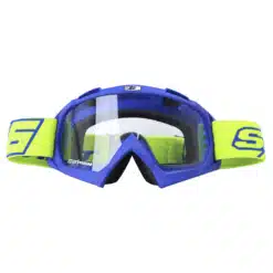 Lentes Cross Shaft 16 Evo Azul Amarillo Visor Transparente