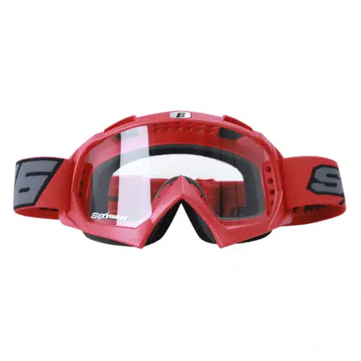 Lentes Cross Shaft 16 Evo Rojo Visor Transparente