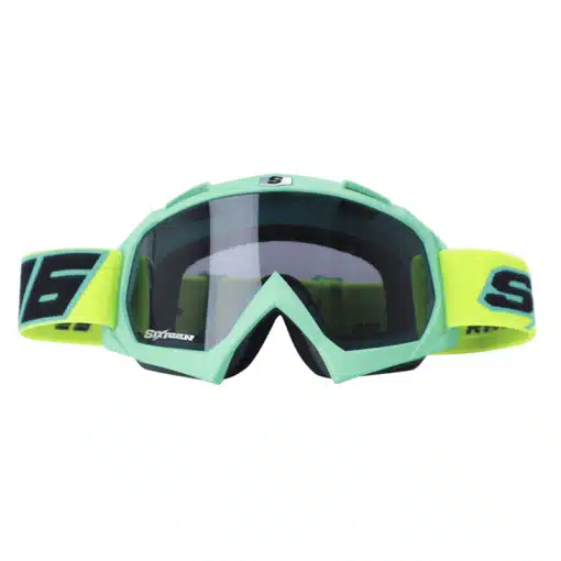 Lentes Cross Shaft 16 Evo Turquesa Amarillo Visor Smoke