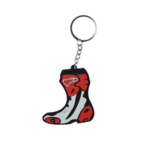 Llavero Bota Alpinestars Rojo Gris