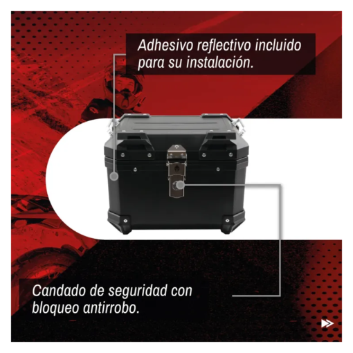 Maletero Spartan Negro 30 Litros