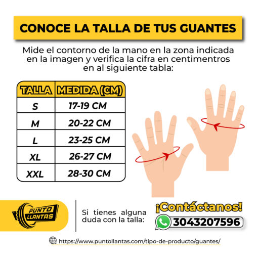 Como elegir la talla de tus guantes