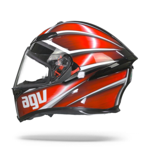 Casco Agv K5 Tempest Negro Rojo