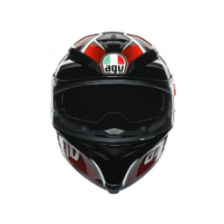 Casco Agv K5 Tempest Negro Rojo