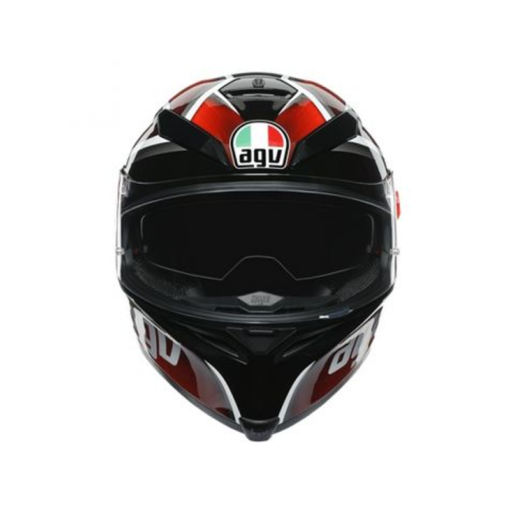 Casco Agv K5 Tempest Negro Rojo