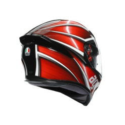 Casco Agv K5 Tempest Negro Rojo