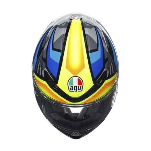 Casco Agv K6 Joan Azul Amarillo