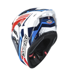 Casco Caberg Drift Evo Carbón Jarama ll Blanco Rojo Azul 1