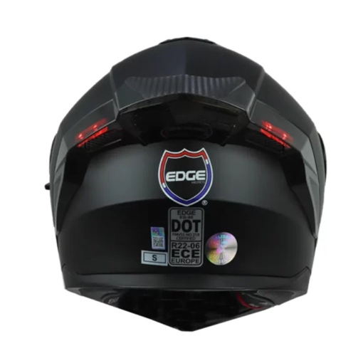 Casco Edge Boston Solido Negro 2