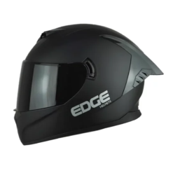 Casco Edge Racer Solido Negro 1