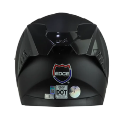 Casco Edge Racer Solido Negro 1