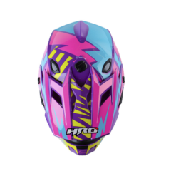 Casco Hro Mx-03 Scribble Morado Fucsia