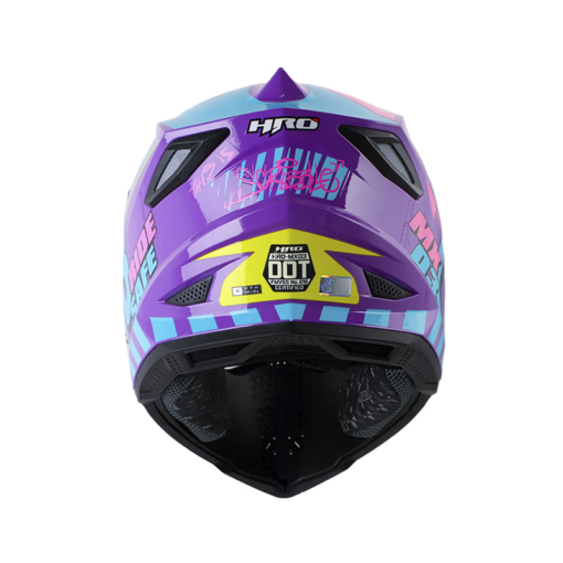 Casco Hro Mx-03 Scribble Morado Fucsia