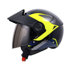 Casco Ich 102 Yarurok Negro Amarillo N Visor Smoke