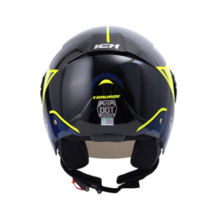 Casco Ich 102 Yarurok Negro Amarillo N Visor Smoke