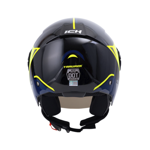 Casco Ich 102 Yarurok Negro Amarillo N Visor Smoke