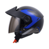 Casco Ich 102 Yarurok Negro Azul Visor Smoke