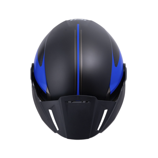 Casco Ich 102 Yarurok Negro Azul Visor Smoke
