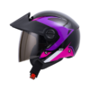 Casco Ich 102 Yarurok Negro Morado Visor Smoke