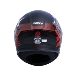 Casco Ich 503 Magic Negro Rojo Visor Smoke 3 - Punto Llantas 2