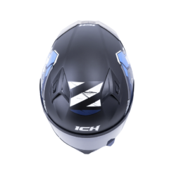 Casco Ich 503 X-Lock Negro Blanco Visor Smoke
