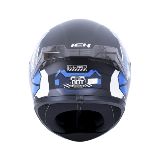 Casco Ich 503 X-Lock Negro Blanco Visor Smoke