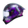 Casco Ich 503 X-Lock Negro Fucsia