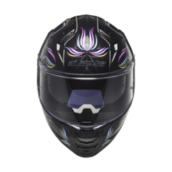 Casco Ls2 Ff811 Tropical Negro Brillante Blanco