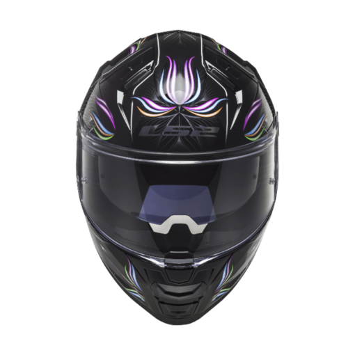 Casco Ls2 Ff811 Tropical Negro Brillante Blanco