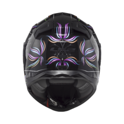Casco Ls2 Ff811 Tropical Negro Brillante Blanco