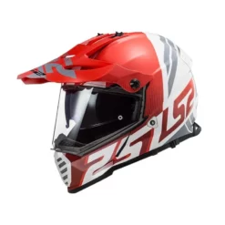 Casco Ls2 Mx436 Pioneer Evolve Blanco Rojo