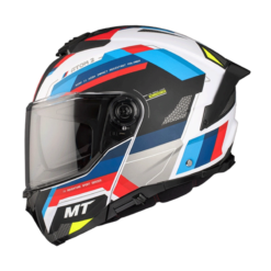 Casco Mt Atom 2 Bast Blanco Azul Rojo