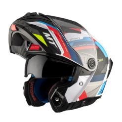 Casco Mt Atom 2 Bast Blanco Azul Rojo