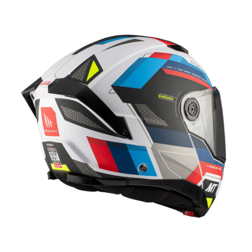 Casco Mt Atom 2 Bast Blanco Azul Rojo