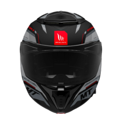Casco Mt Atom 2 Bast Negro Mate Rojo