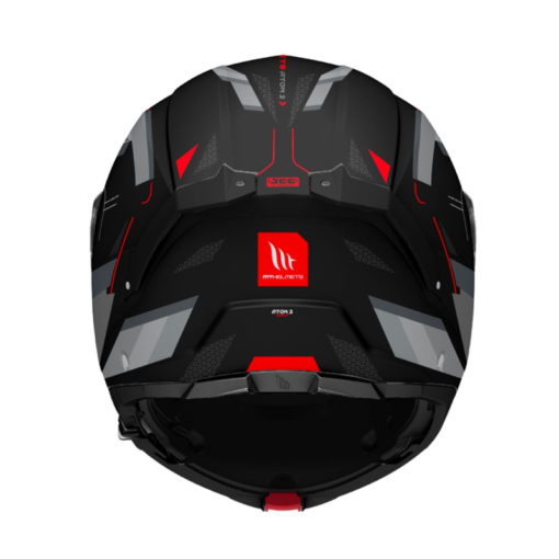 Casco Mt Atom 2 Bast Negro Mate Rojo