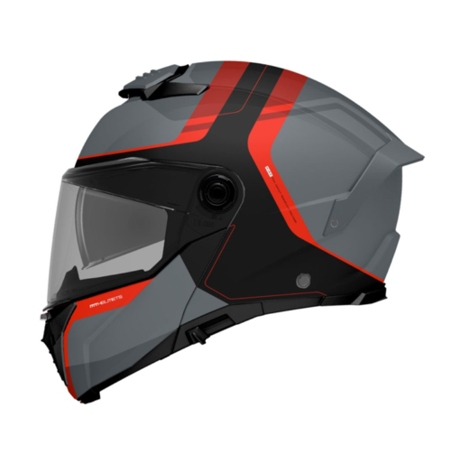 Casco Mt Atom 2Sv Emalla B15 Gris Rojo