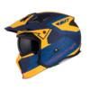 Casco Mt Streetfighter Sv S Totem Amarillo Azul Mate