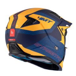 Casco Mt Streetfighter Sv S Totem Amarillo Azul Mate