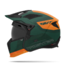 Casco Mt Streetfighter Sv S Totem Verde Naranja Mate