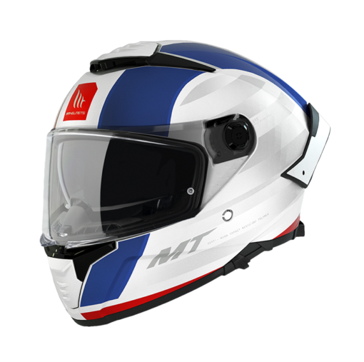 Casco Mt Thunder 4 Treads Blanco Azul