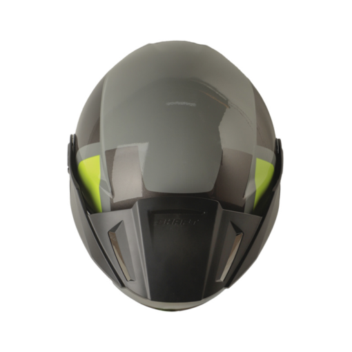 Casco Shaft 212 Drak Gris Amarillo N Visor Smoke Claro Iridium Silver