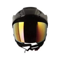 Casco Shaft 212 Drak Gris Oscuro Rojo Visor Smoke Claro Iridium Rojo