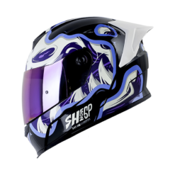 Casco Shaft 502Sp Dyskull Azul Oscuro Azul Navi