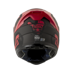 Casco Shaft 502Sp Dyskull Gris Oscuro Rojo