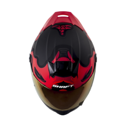 Casco Shaft 502Sp Dyskull Gris Oscuro Rojo