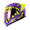 Casco Shaft 502Sp Dyskull Morado Oscuro Amarillo
