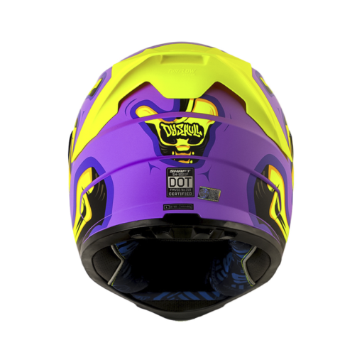 Casco Shaft 502Sp Dyskull Morado Oscuro Amarillo